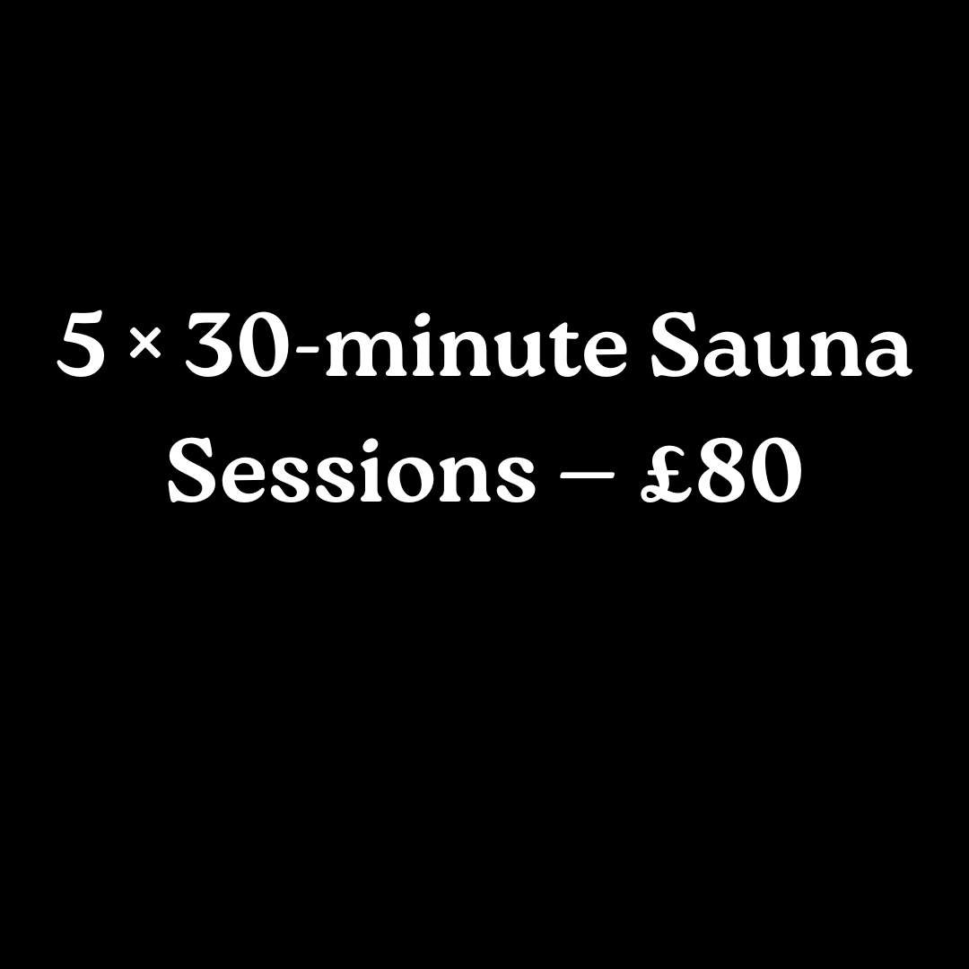 Private Infrared Sauna — 5 x 30min | £80