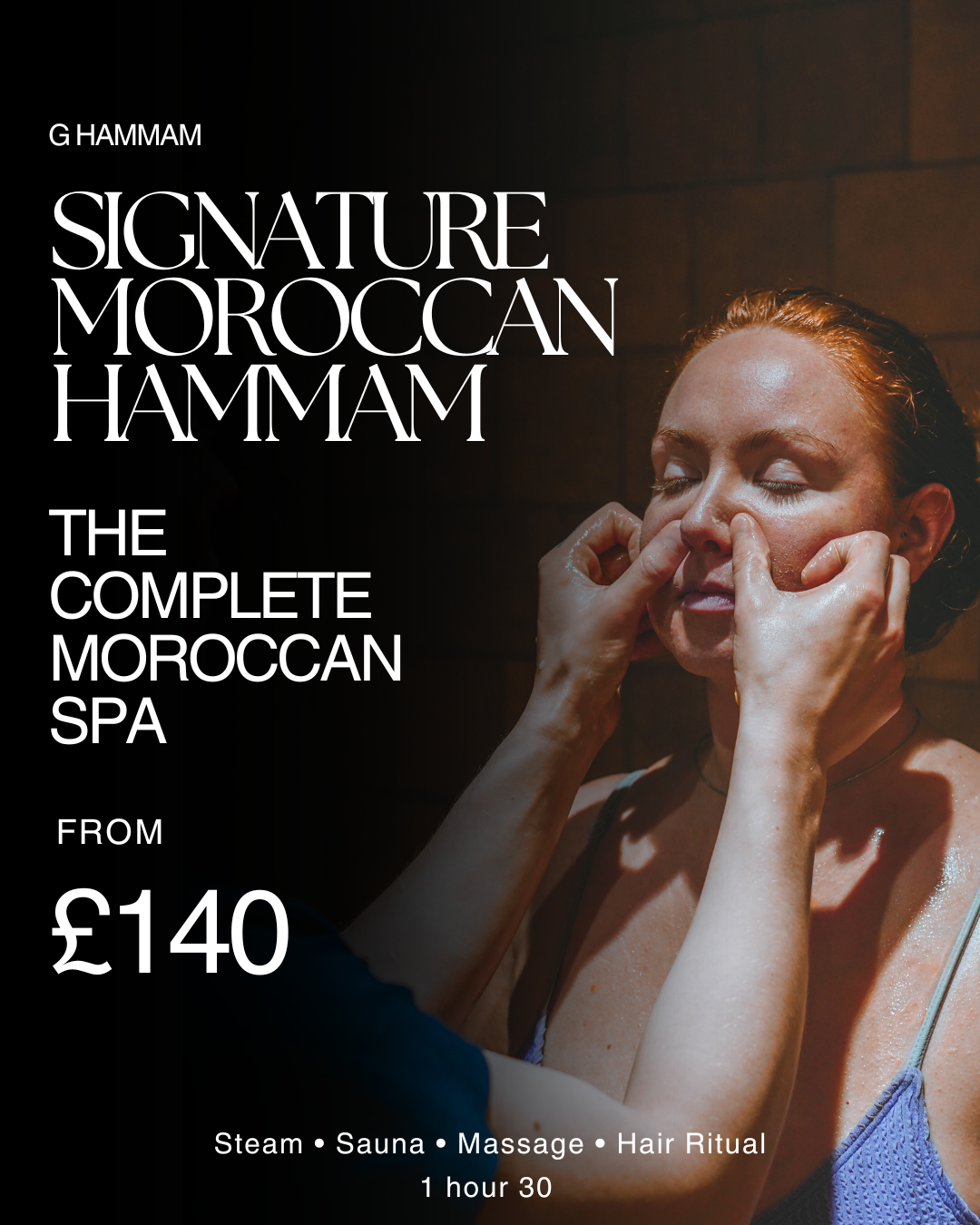 Signature Hammam 1hr 30 hr - £120